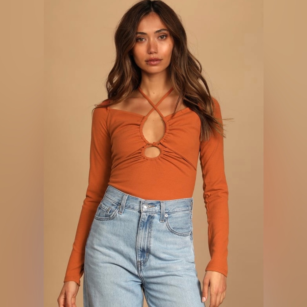Lulus Draw Me Closer Halter Neck Top